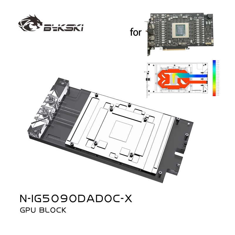 Rtx 5090 32Gb - Bykski N-IG5090DADOC-X Blok GPU do karty