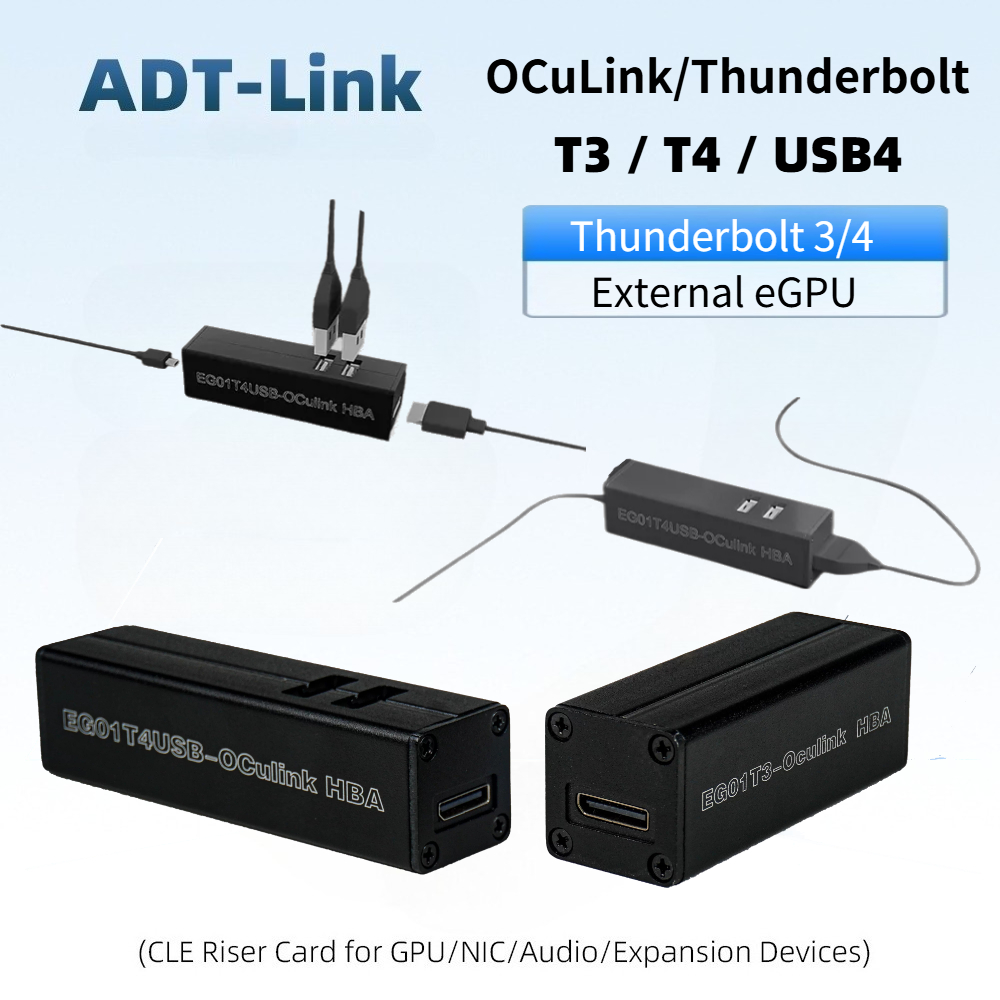 Gpu External Dock Egpu Thunderbolt 4 - Adapter T3 / T4 OCuLink Thunderbolt