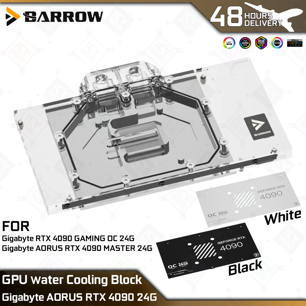 Rtx 4090 Water Block - Blok chłodnicy wodnej Barrow GPU Gigabyte