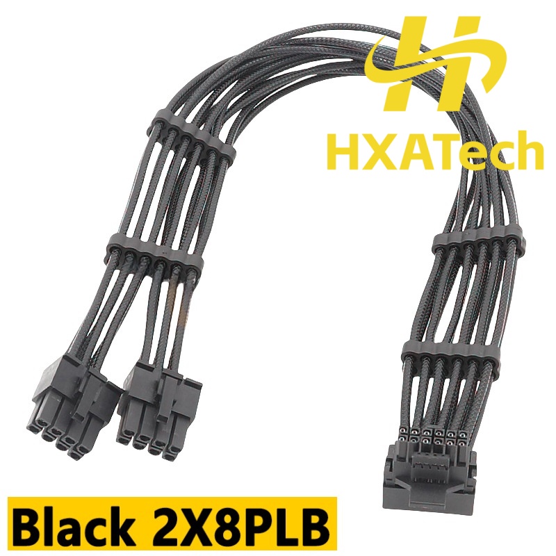 HXATech - Kabel do karty grafi – Dual 8Pin To 16Pin 12Vhpwr Cable recenzja i cena