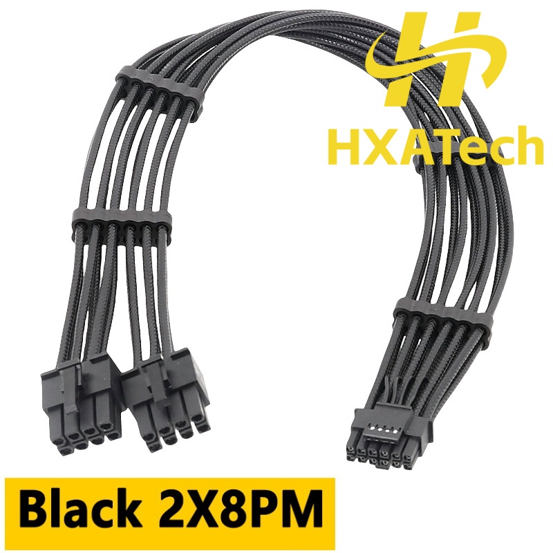 HXATech - Kabel do karty grafi – Dual 8Pin To 16Pin 12Vhpwr Cable recenzja i cena